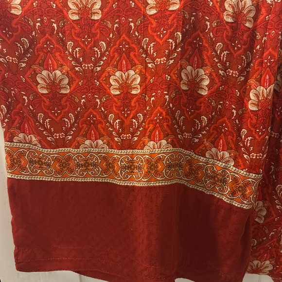 Spell & The Gypsy red/burnt orange patterned pants size XS - Picture 4 of 4